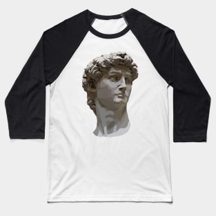 David of Michelangelo Colorblock Head Baseball T-Shirt